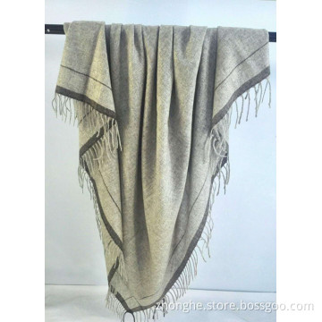 Fashion Yak Wool Luxurious Elegant Jacquard Shawl